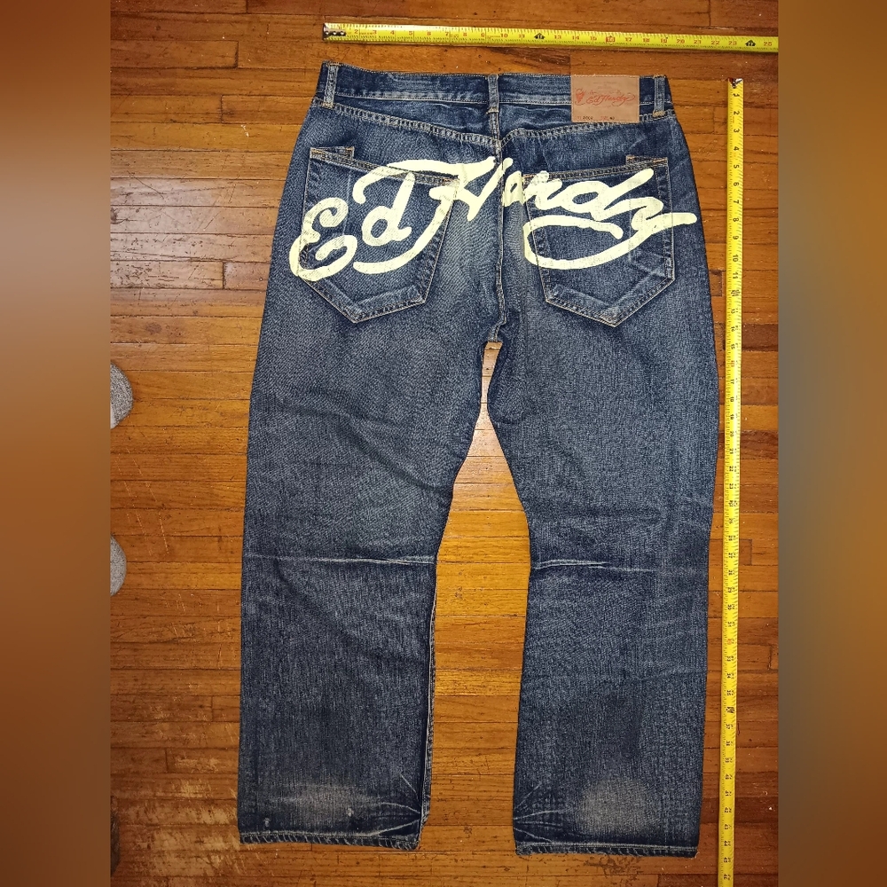 ED hardy vintage jeans